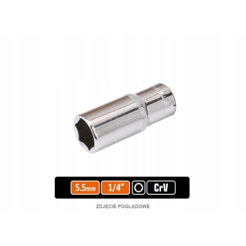 Klucz nasadowy 1/4 sześciokątny długi 5.5 mm TEGER, T-W-KNS404