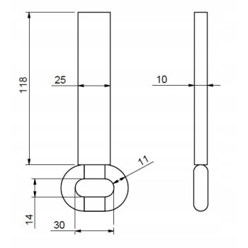 Łańcuch rozrzutnik 23 25x118x10 kl5 Tytan WARYŃSKI