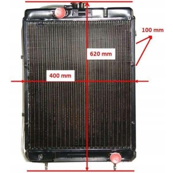 Chłodnica wody miedziana 4-kanaliki URSUS C-330