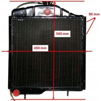 Chłodnica wody miedziana 5-kanalików URSUS C-360