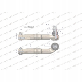 Przegub kierowniczy R 269mm M28 AL68255 WARYŃSKI
