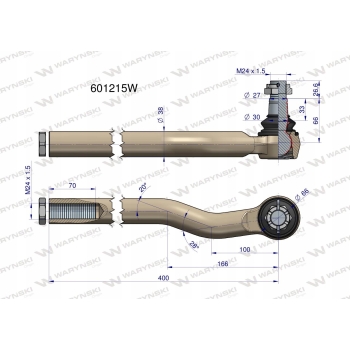 Przegub układu kier. Manitou 601215 WARYŃSKI