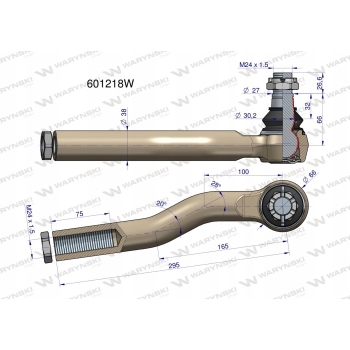 Przegub układu kier. Manitou 601218 WARYŃSKI