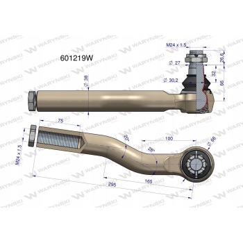 Przegub układu kier. Manitou 601219 WARYŃSKI