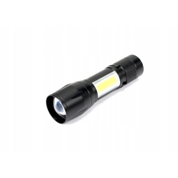 Latarka LED COB 200 lm ładowana USB TEGER, T-LED-0082