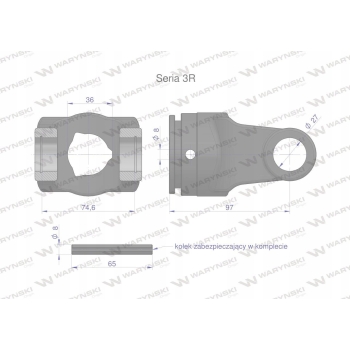 Widłak rury wewnętrznej 36x4.5 Seria 3R WARYŃSKI