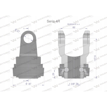 Widłak z pierścieniem 1 3/8 Z6 - 27X82 WARYŃSKI