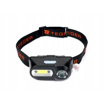 Latarka czołówka LED 200Lm czujnik ruchu TEGER, T-LED-0081
