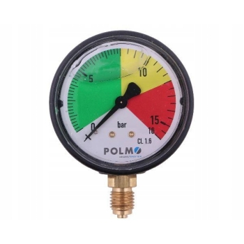 Manometr glicerynowy M63 0-16 M12x1.5 POLMO