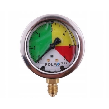 Manometr glicerynowy M63 0-6 bar M12x1.5 POLMO