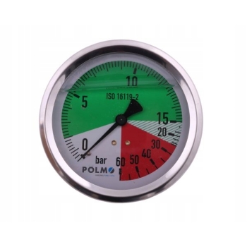 Manometr M100 0-15/60 bar 1/4 sadowniczy POLMO
