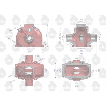 Obudowa mechanizmu kierowniczego C-330 OR URSUS