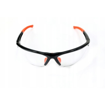 Okulary ochronne z poliwęglanu gumowe CE TEGER, T-BHP-030