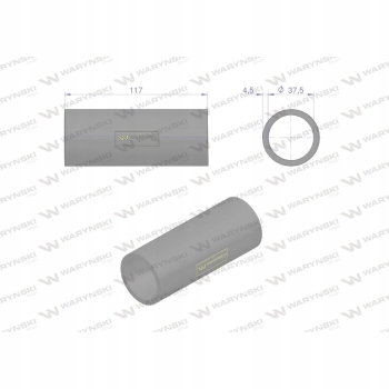 Przewód chłodnicy prosty 02310011 K37575W WARYŃSKI
