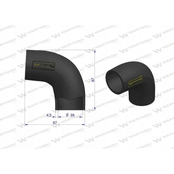 Przewód chłodnicy kolano 3132719R1 WARYŃSKI