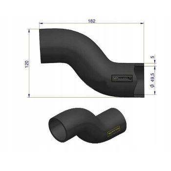 Przewód chłodnicy dolny 3220435R1 WARYŃSKI