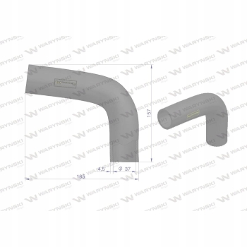 Przewód chłodnicy górny 83907414 WARYŃSKI