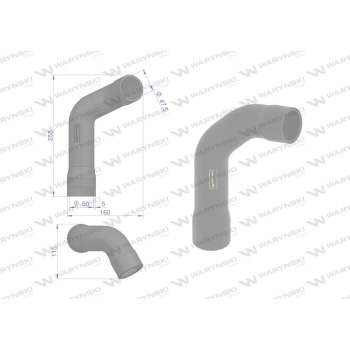 Przewód chłodnicy dolny L56295 WARYŃSKI