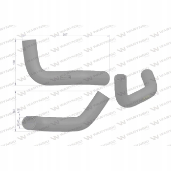 Przewód chłodnicy dolny 1695562M1 WARYŃSKI