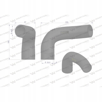 Przewód chłodnicy dolny 3619026M1 WARYŃSKI