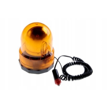 Lampa błyskowa kogut 12V magnes + żarówka, U0269