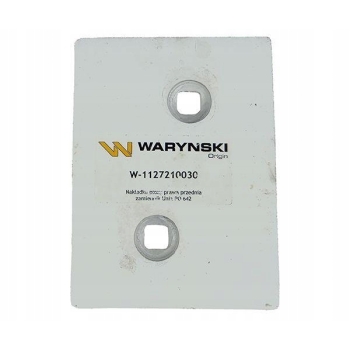 Nakładka płozy R przód PO 642 Unia Pług WARYŃSKI, W-1127210030