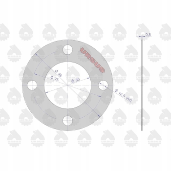 Uszczelka wałka sprzęgłowego C-360 ORYGINAŁ URSUS
