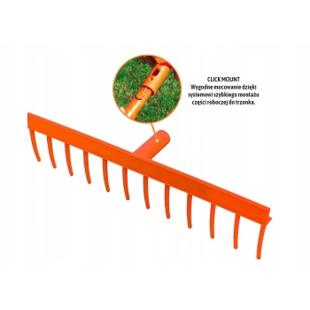 Grabie plastikowe uniwersalne 12 zębne CLICK TEGER