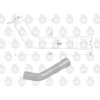 Komplet zestaw przewodów chłodnicy URSUS C-385 ORYGINAŁ URSUS