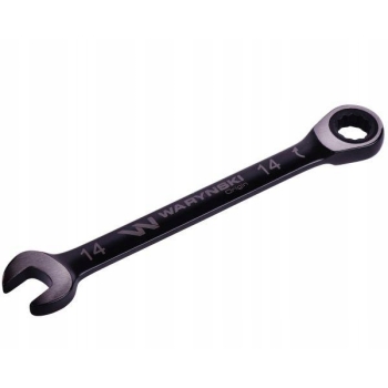 Klucz płasko-oczkowy 14 mm z grzechotką WARYŃSKI, WMK053