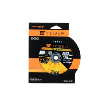 Tarcza diamentowa TURBO 125x22.23 mm TEGER, T-AT-124