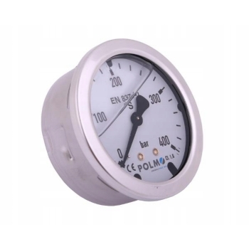 Manometr glicerynowy M63 0-400 bar G1/4' POLMO, MGH63KG14T400P