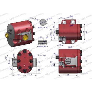 Pompa hydrauliczna 5211-7745 42l ZETOR WARYŃSKI