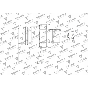 Wtyczka hydrauliczna EURO M22x1.5 GZ VOIMA
