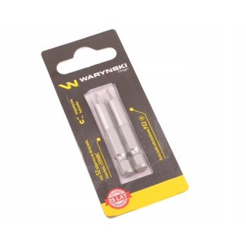Końcówki wkrętakowe PZ2 50mm 2 sztuki WARYŃSKI, WMA114