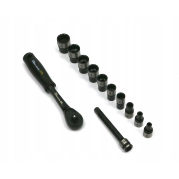 Zestaw nasadek dł 1/4 4-14 z grzechotką WARYŃSKI, WMZ012