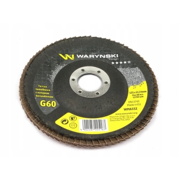 Tarcza lamelkowa 125 z elektrokorund GR60 WARYŃSKI, WMA332