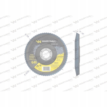 Tarcza lamelkowa 125 mm cyrkonowa GR40 WARYŃSKI