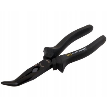 Szczypce wydłużone wygięte 200 mm WARYŃSKI, WMP011