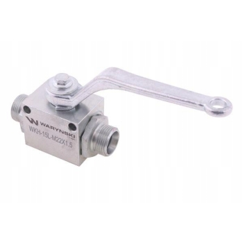 Zawór kulowy hydrauliczny 2/2 M22x1.5 15L WARYŃSKI, WKH-15L-M22X1.5
