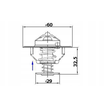 Termostat 2856543 Steyr. New Holland. Case POLMO