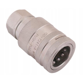 Szybkozłącze gniazdo z eliminatorem M18x1.5 PUSH-PULL ISO 7241-A WARYŃSKI
