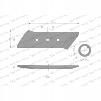 Dłuto lemiesza prawe Gregoire-Besson Waryński