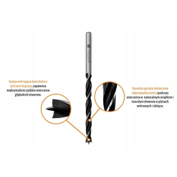 Wiertło do drewna krawędziowe 6x97mm TEGER