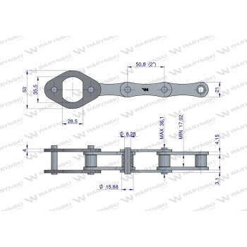 Zestaw naprawczy łańcucha 216B-3Ps+ prasa Krone