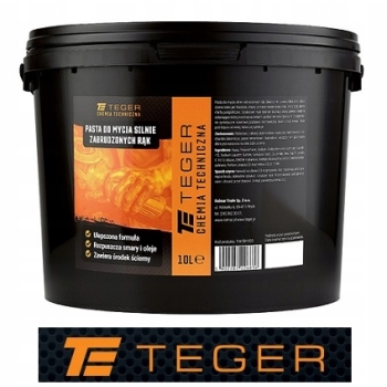 Pasta do mycia silnie zabrudzonych rąk 10L TEGER, T-W-SR1003