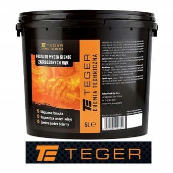 Pasta do mycia silnie zabrudzonych rąk 5L TEGER, T-W-SR1002