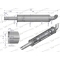 Tłumik okrągły krótki 830mm Ursus C-330 INOX WARYŃSKI