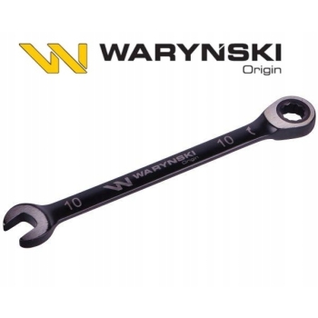 Klucz płasko oczkowy 10 mm z grzechotką WARYŃSKI, WMK049