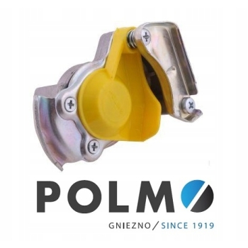 Złącze dwuobwodowe z zaworem żółte 22x1.5 POLMO, 4248013122ZZP